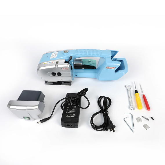 Hand-held electric storage PET strapping machine