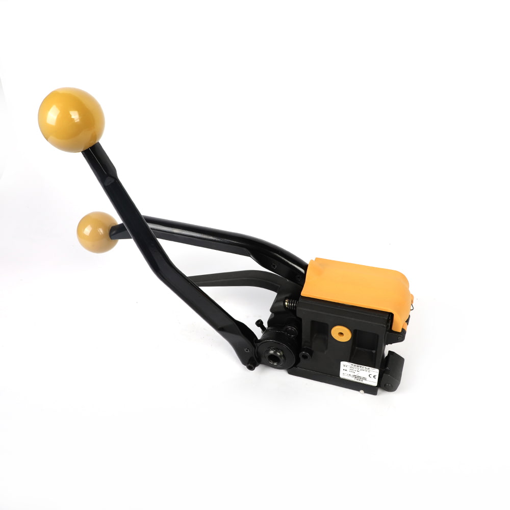 Buckle free steel strap strapping machine